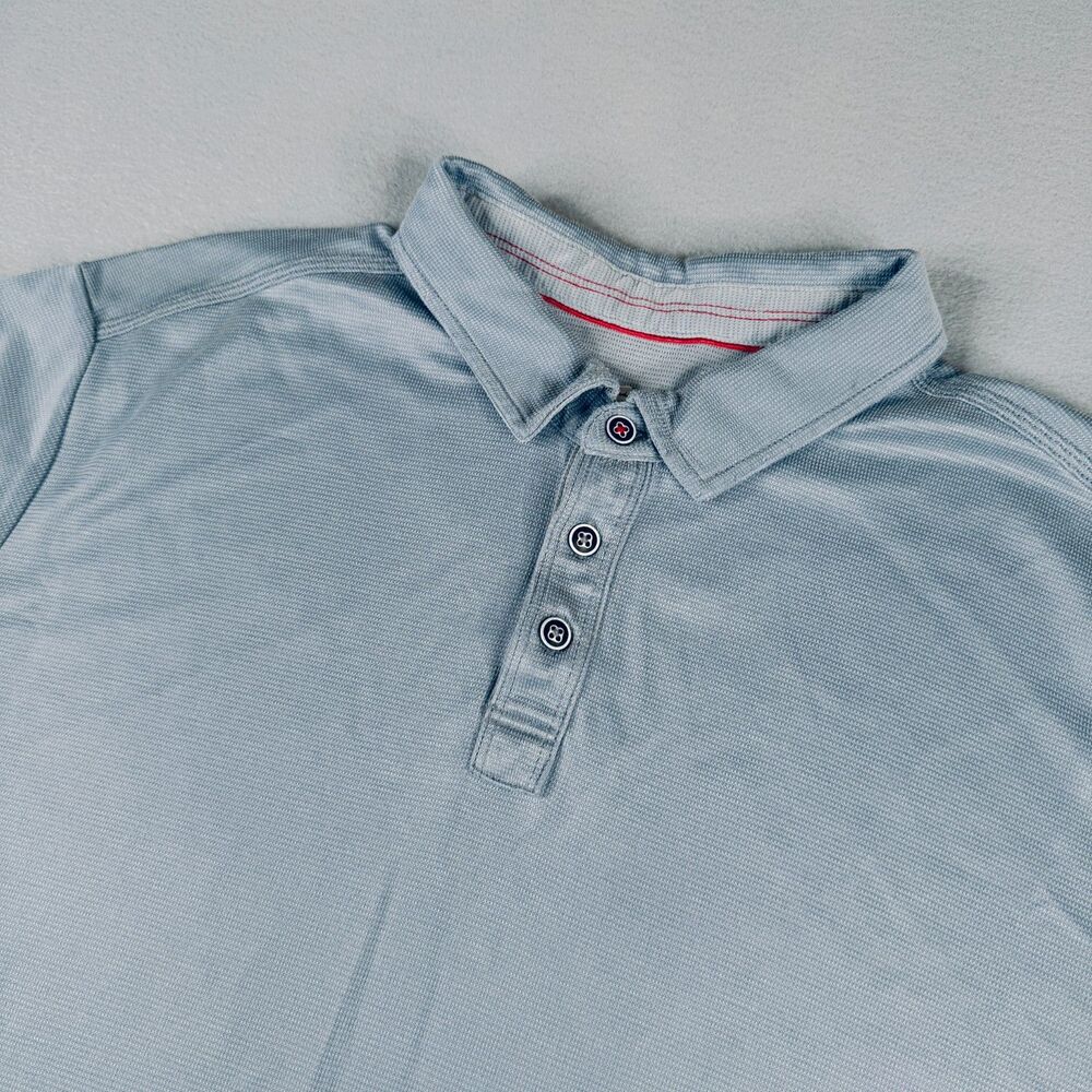 Tommy Bahama Men's Gray Shoreline Surf Polo Shirt ST226187RA , Size XL